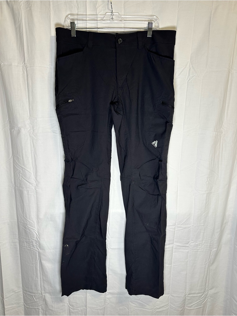 Eddie Bauer Black Straight-Leg Outdoor Men’s Pants 36x34